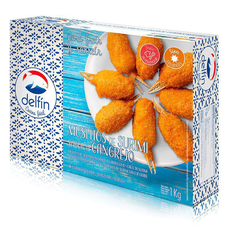 Muslitos de surimi sabor a cangrejo 1 kg congelado ultracongelado