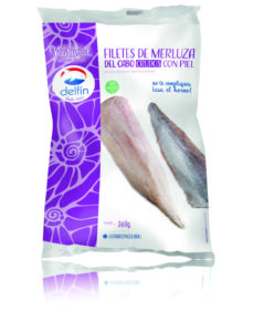 Filetes de merluza con piel