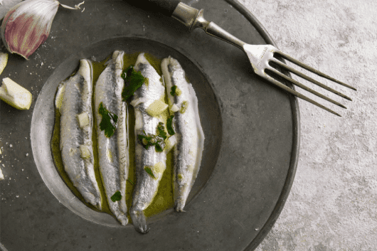 Boquerones preparados para comer