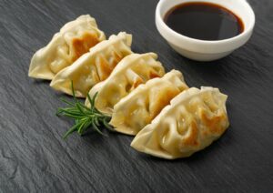 gyozas de gambas y verduras
